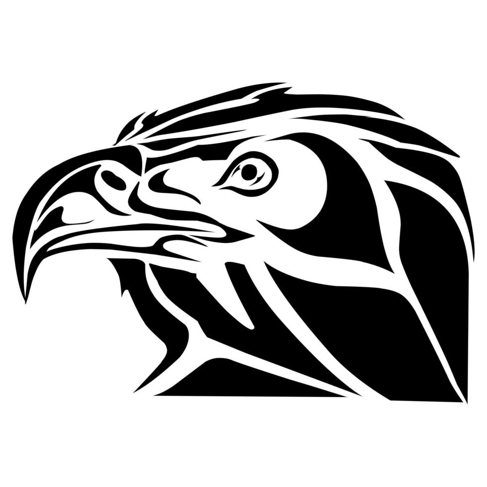 diseño de vector de tatuaje de águila adecuado para pegatinas, logotipos y otros