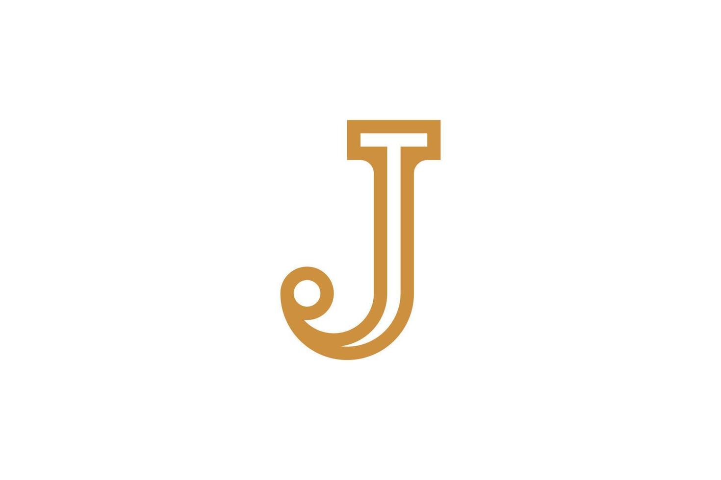 Luxury Letter J Logo vector