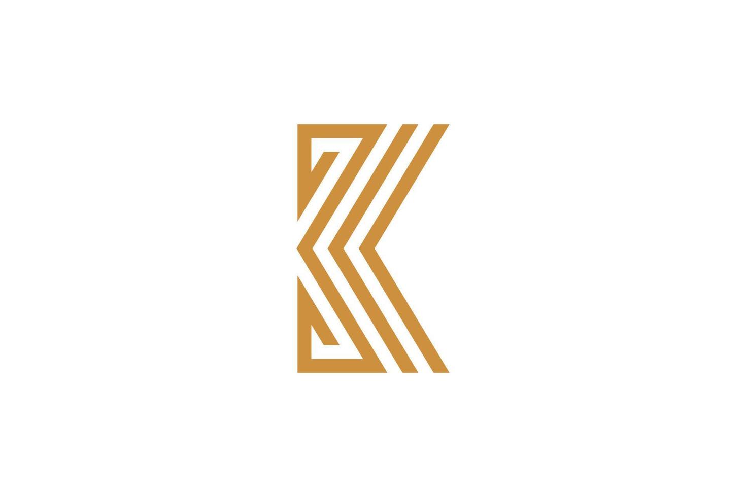 K Letter Colorful Logo vector