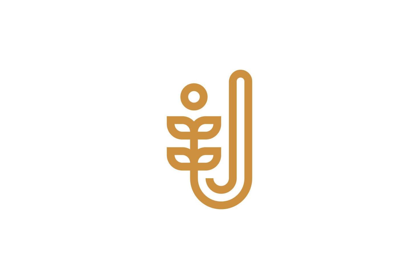 Luxury Letter J Logo vector