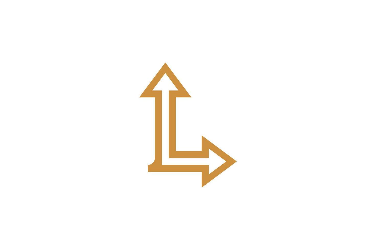 Flat Design Letter L Logo Template vector