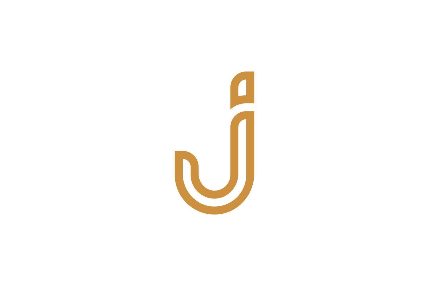 Luxury Letter J Logo vector