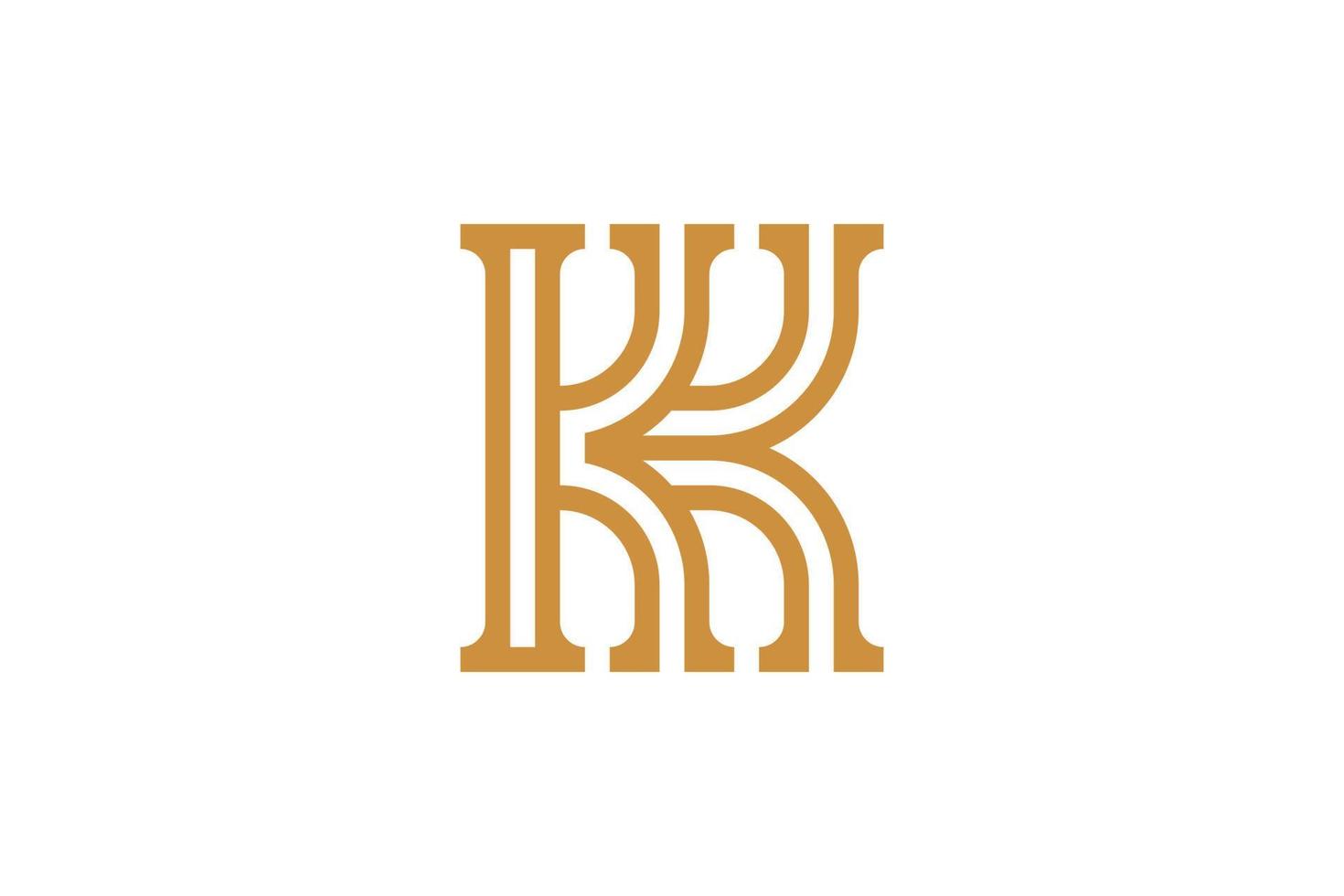 K Letter Colorful Logo vector