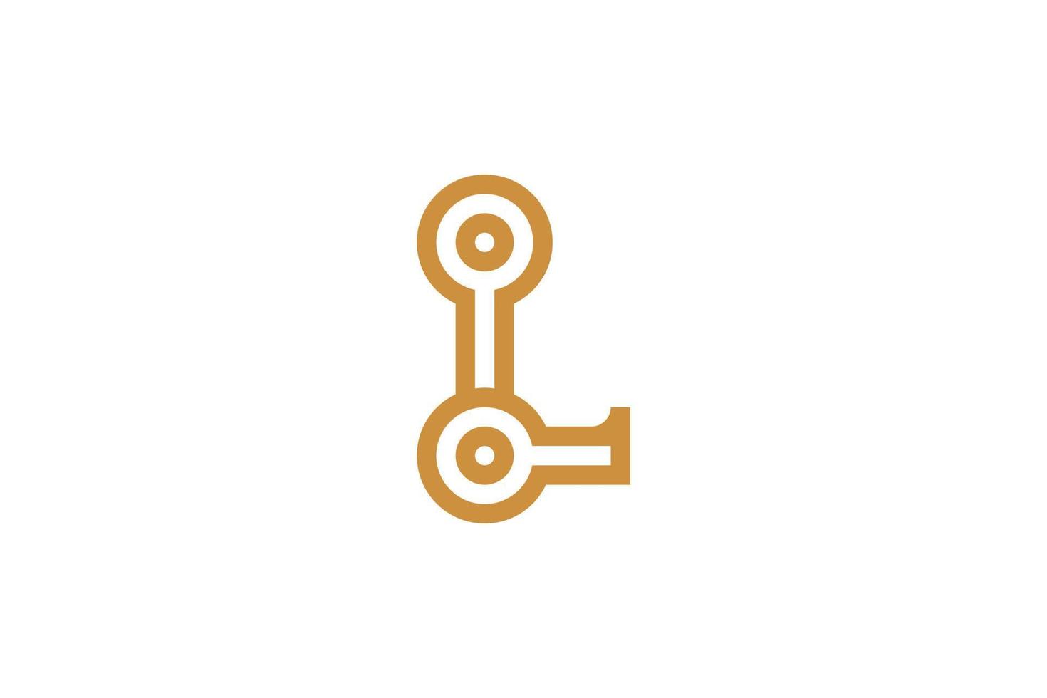 Flat Design Letter L Logo Template vector
