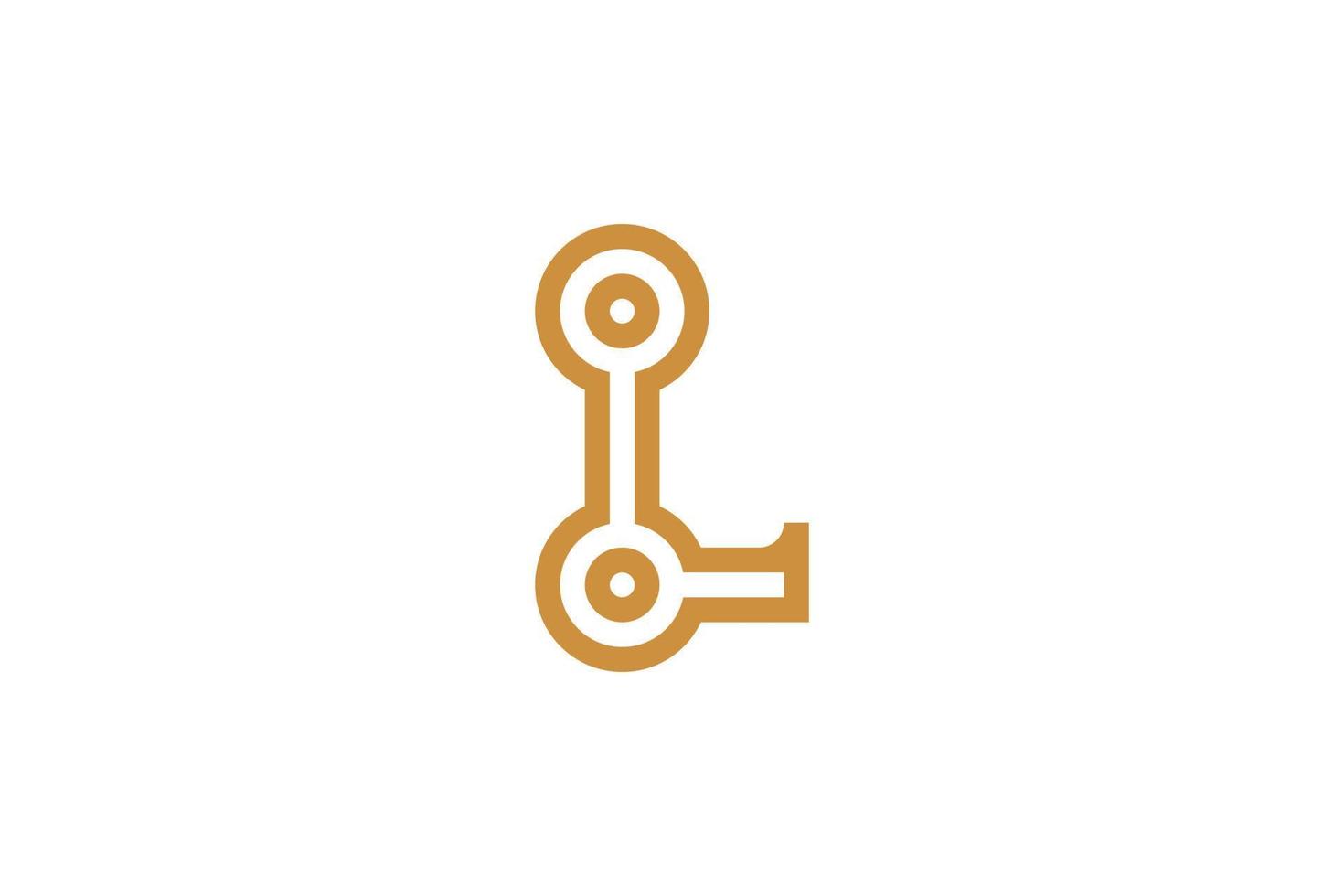 Flat Design Letter L Logo Template vector