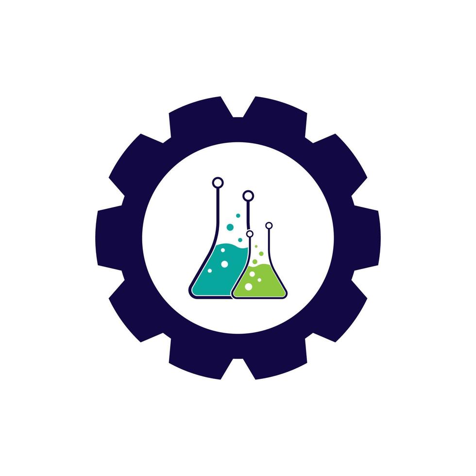 ilustración de plantilla de vector de logotipo de química