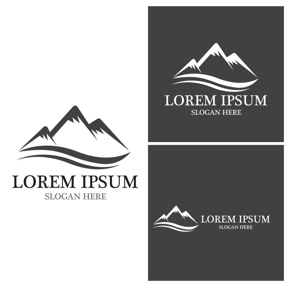 Mountain icon Logo vector