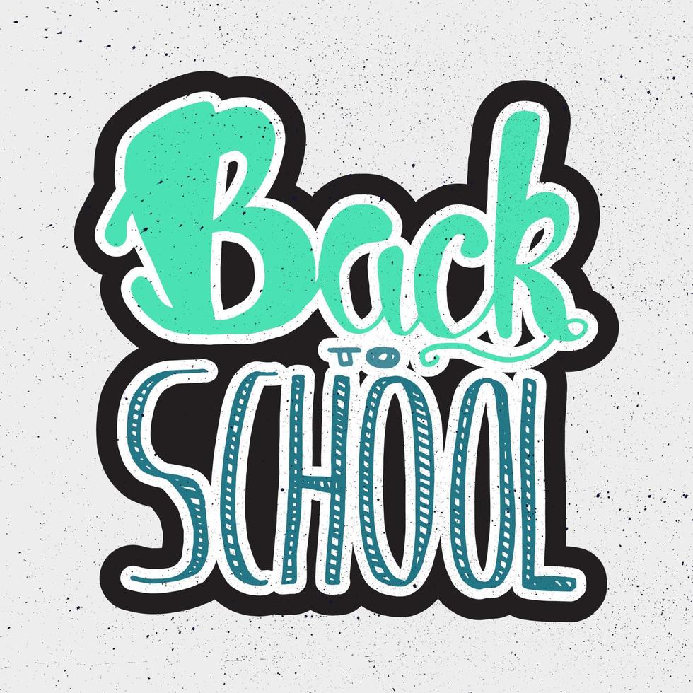 Back To School Lettering vector