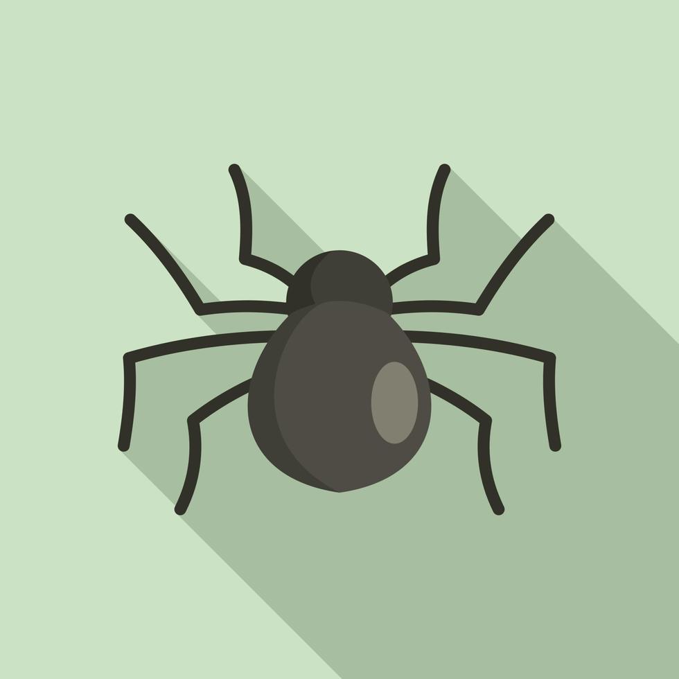 Female mouse spider icon, flat style vector