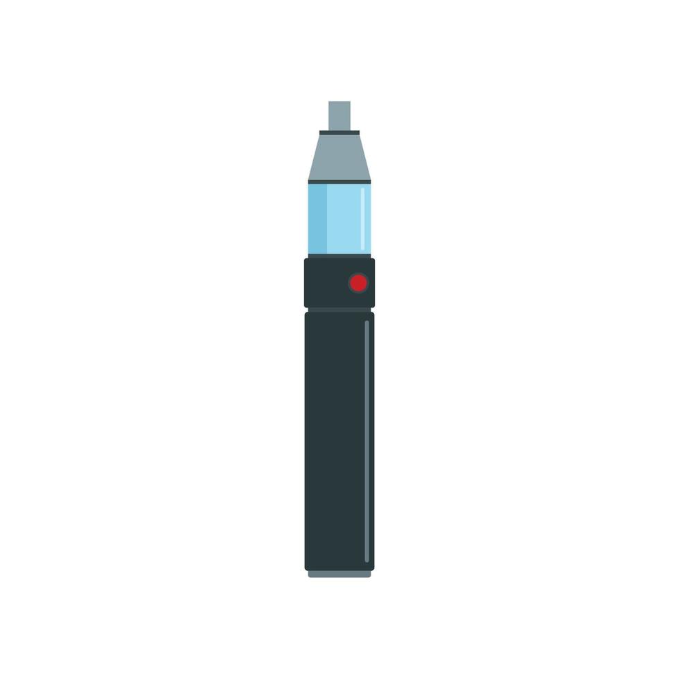 Electric cigar icon, flat style vector