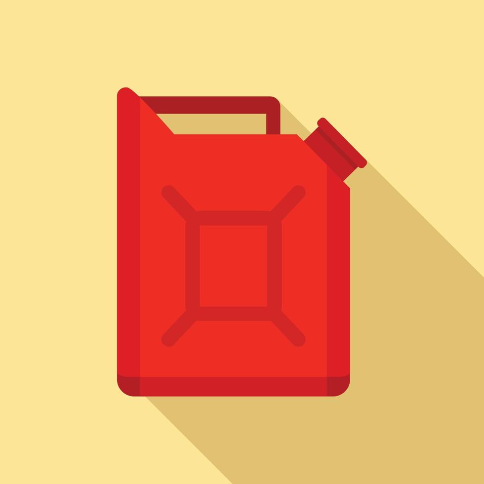 Car fuel canister icon, flat style vector