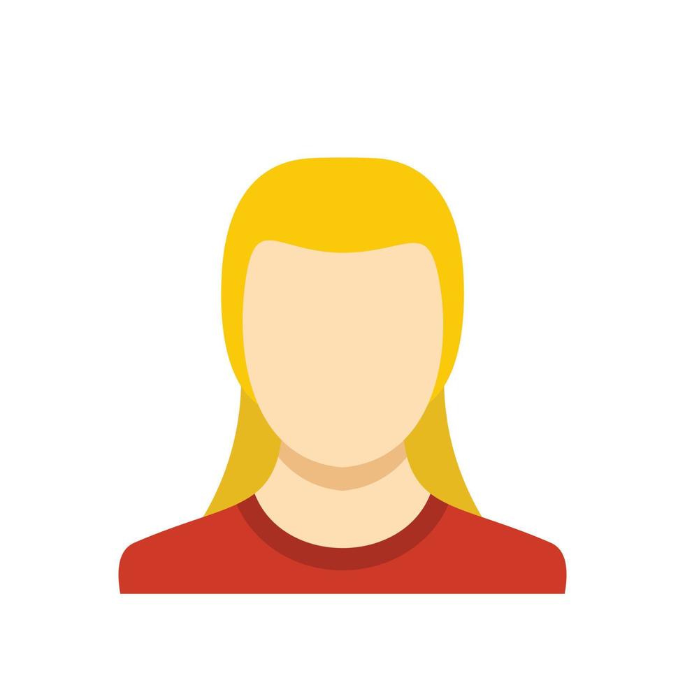 Woman avatar icon vector flat