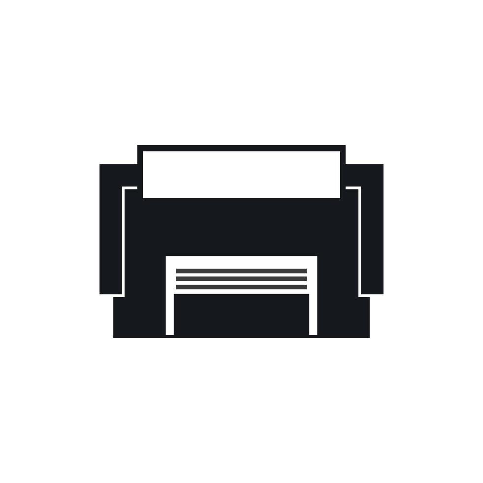 Concrete garage icon, simple style vector