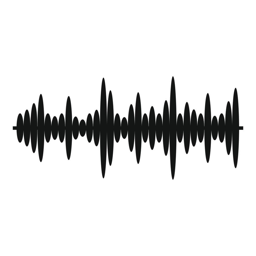 Equalizer tune icon, simple black style vector