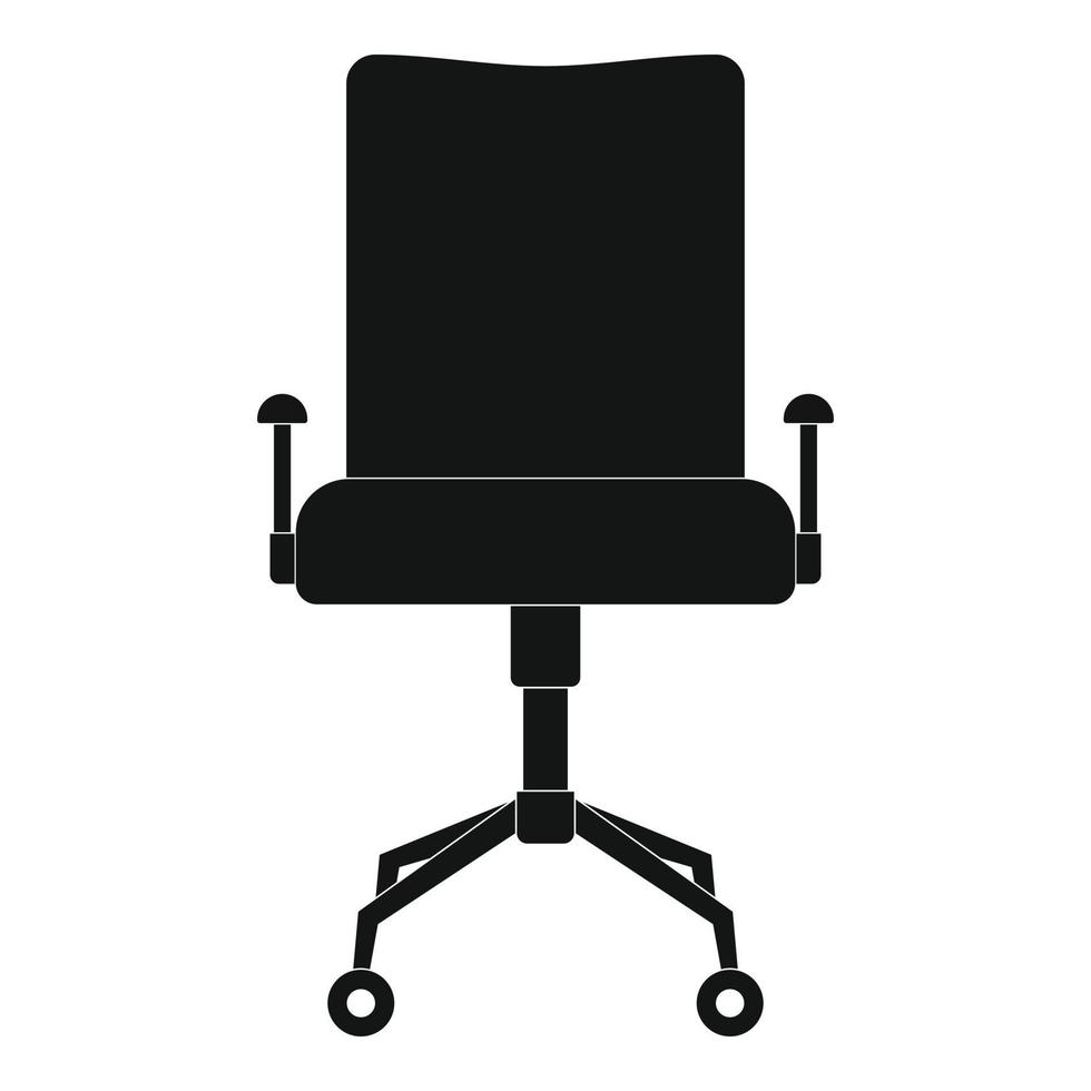 icono de silla de cuero, estilo simple. vector