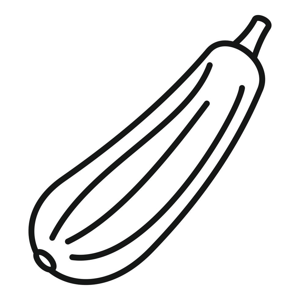 Bottle gourd icon, outline style vector