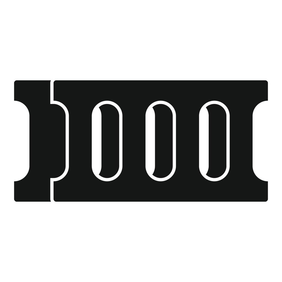 Concrete block icon, simple style vector