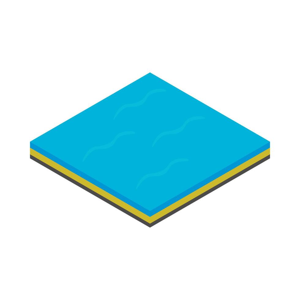 Sea icon, isometric 3d style vector