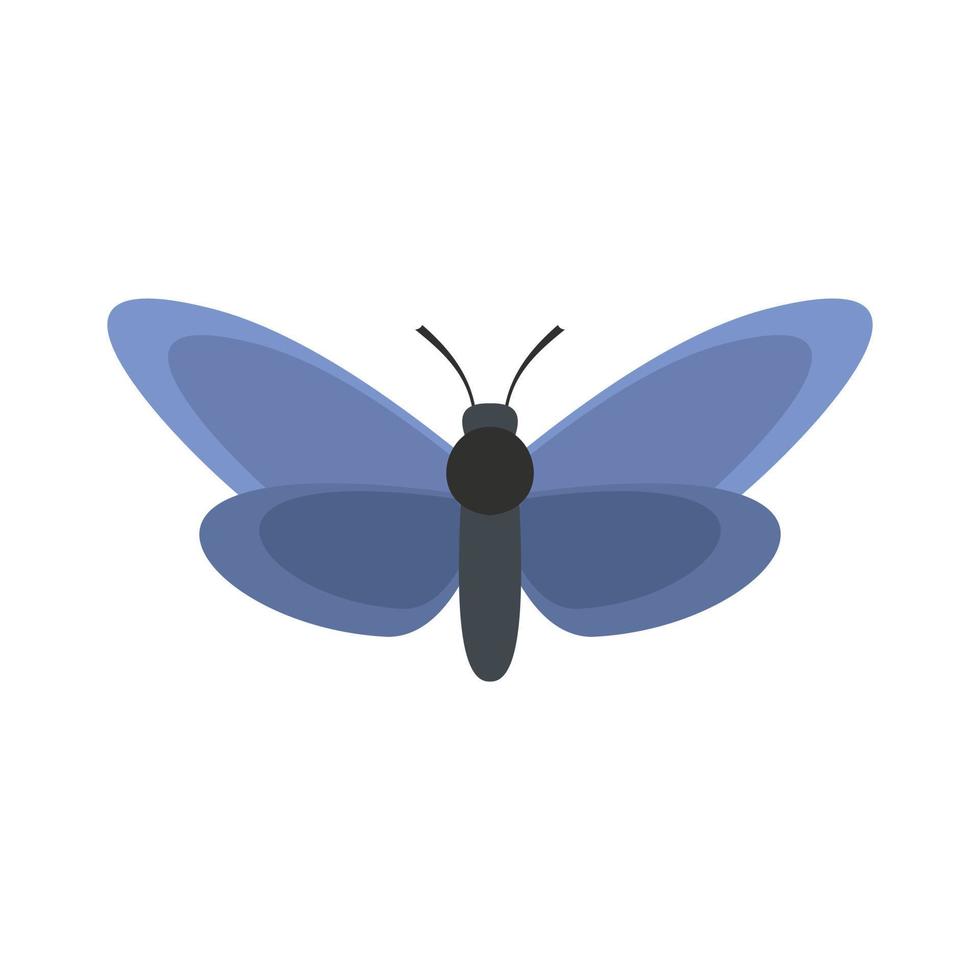 Light butterfly icon, flat style. vector