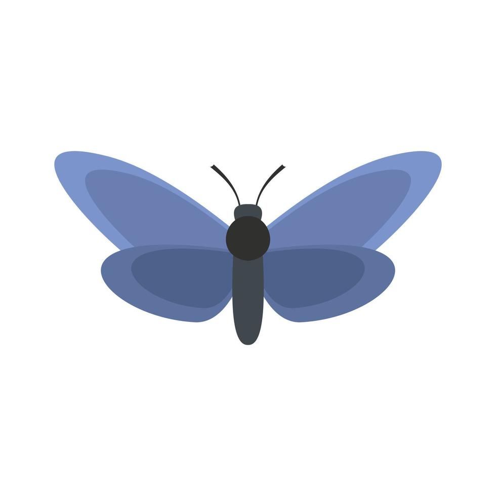 icono de mariposa ligera, estilo plano. vector