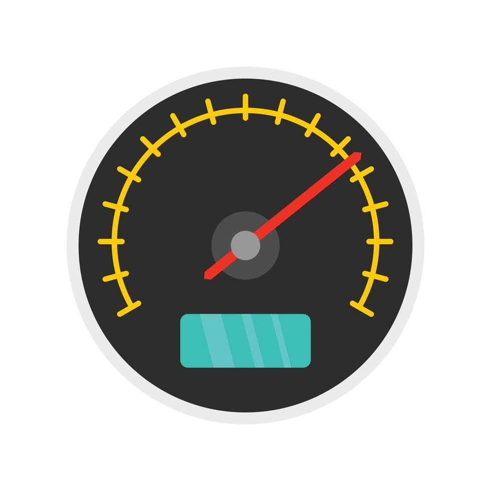 City car dashboard icon, flat style vector