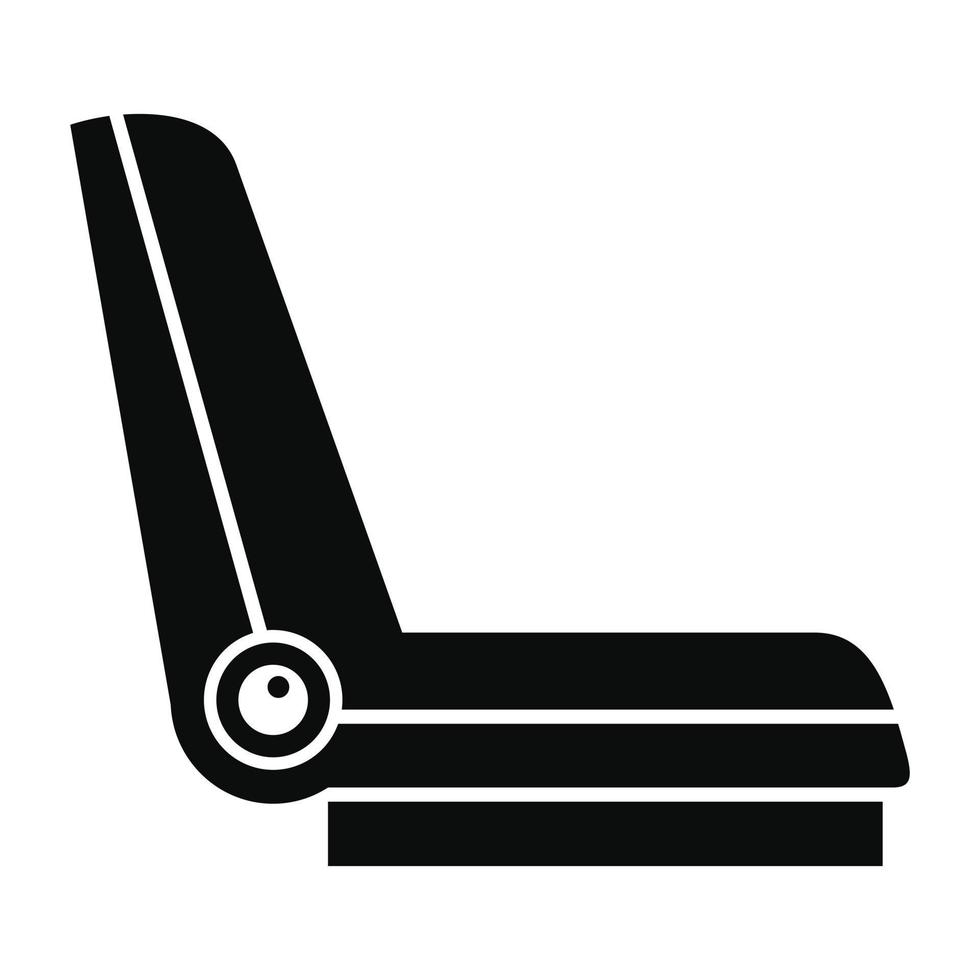 Car seat icon, simple style vector