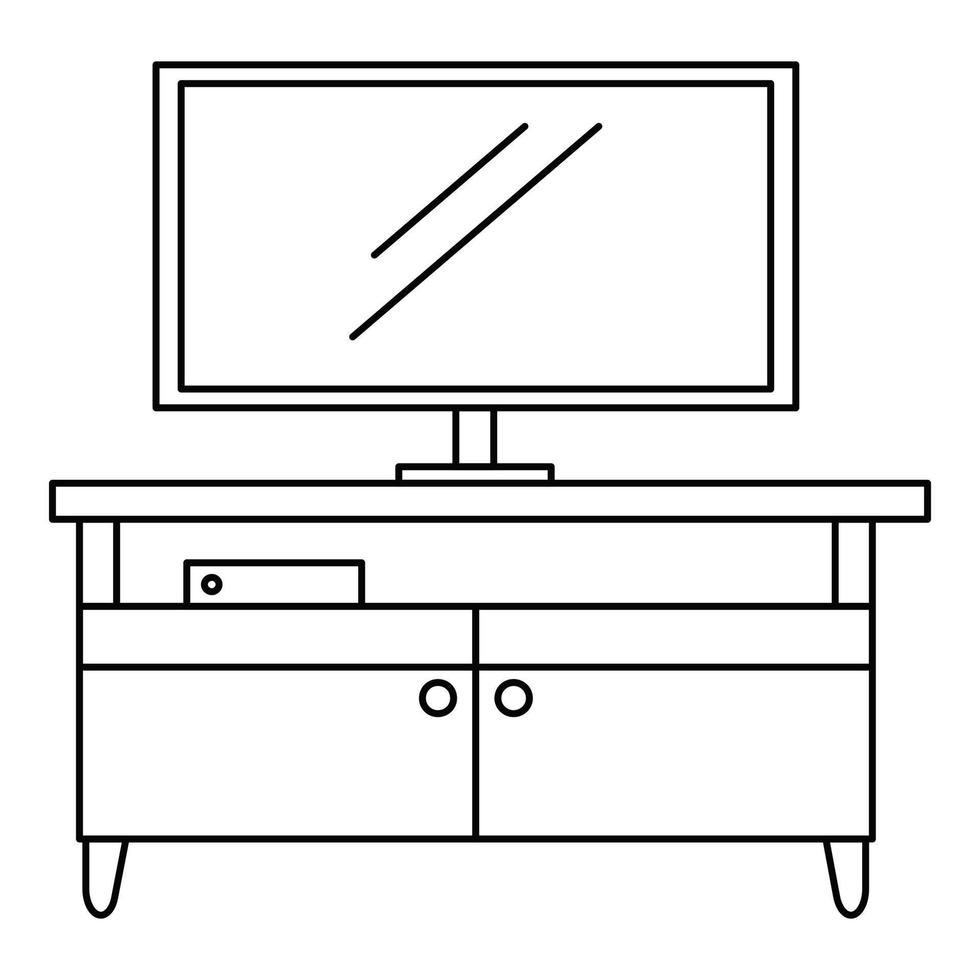 Tv home cinema icon, outline style vector