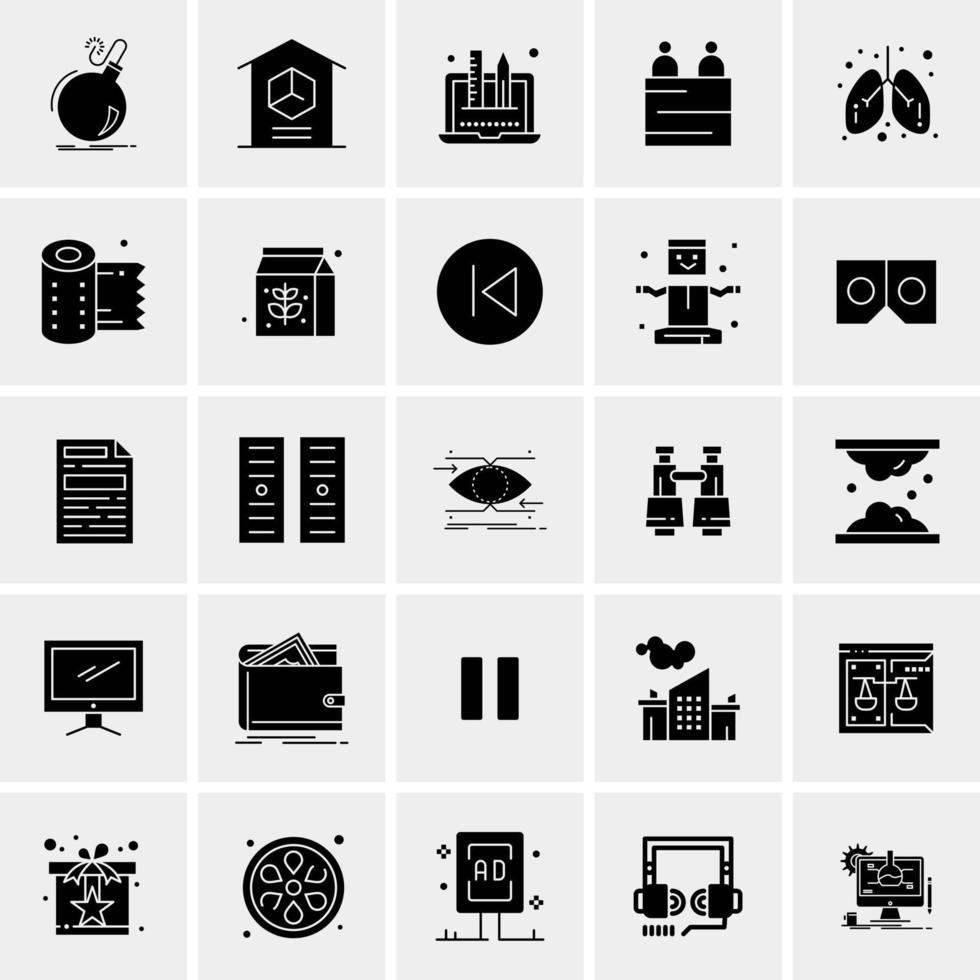 25 Universal Business Icons Vector Creative Icon Illustration to use in web and Mobile Related project