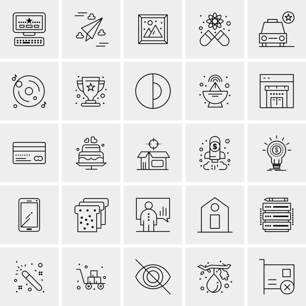 25 Universal Business Icons Vector Creative Icon Illustration to use in web and Mobile Related project