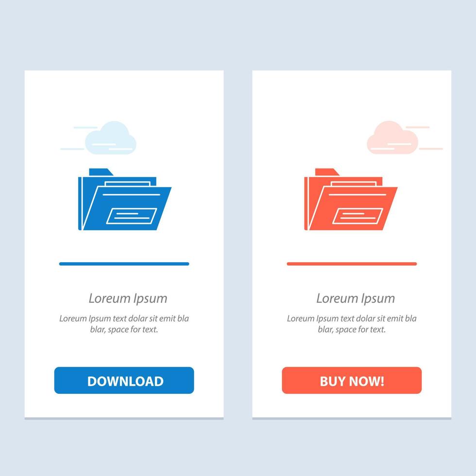 Folder File Zip Rar Blue And Red Download And Buy Now Web Widget.