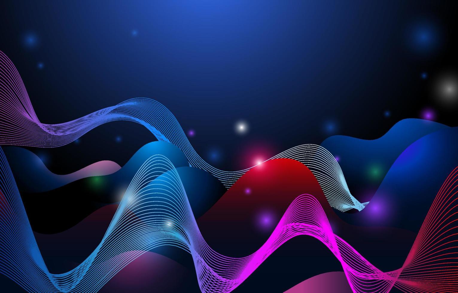 Colorful Lines and Waves Background vector