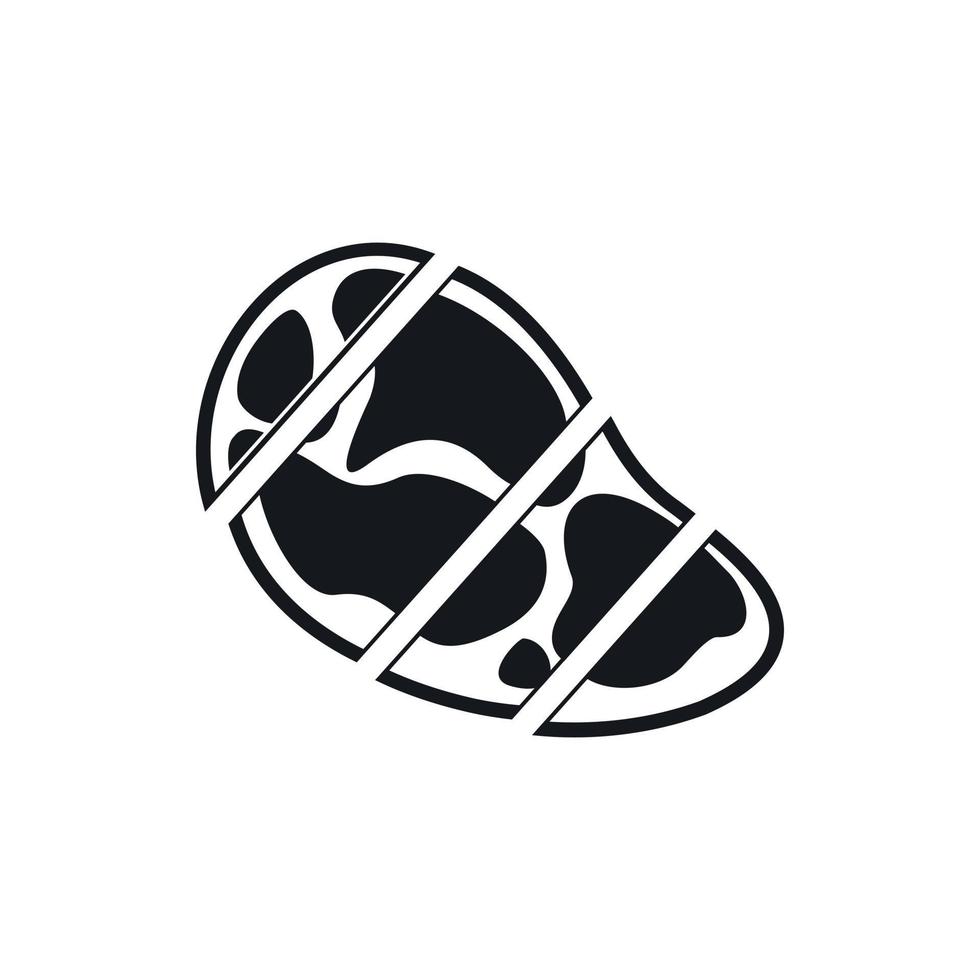 Steak Icon, simple style vector