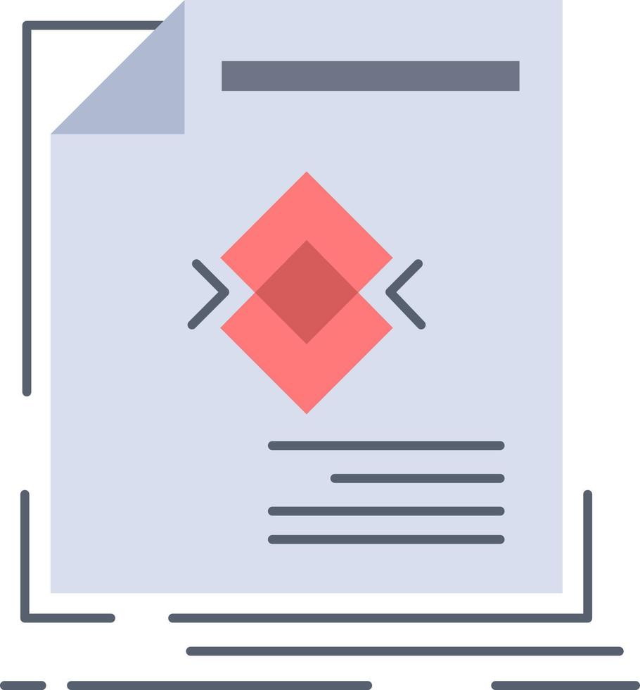 ad advertisement leaflet magazine page Flat Color Icon Vector