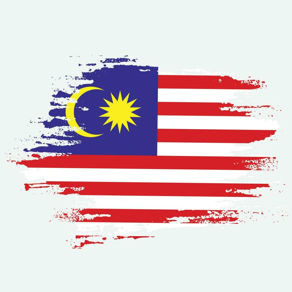 New colorful abstract Malaysia flag vector