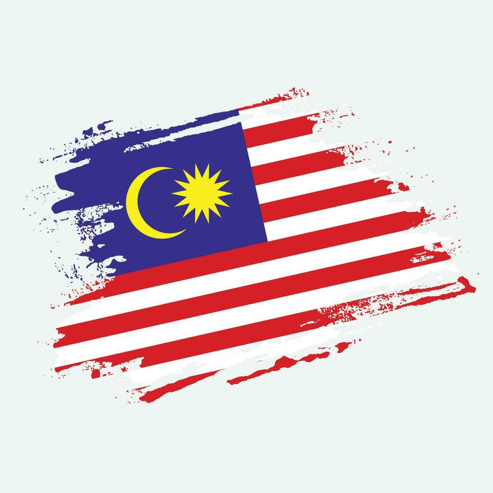 Malaysia splash flag background vector