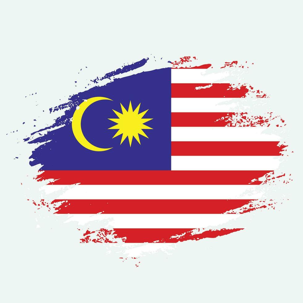 Malaysia splash flag vector background