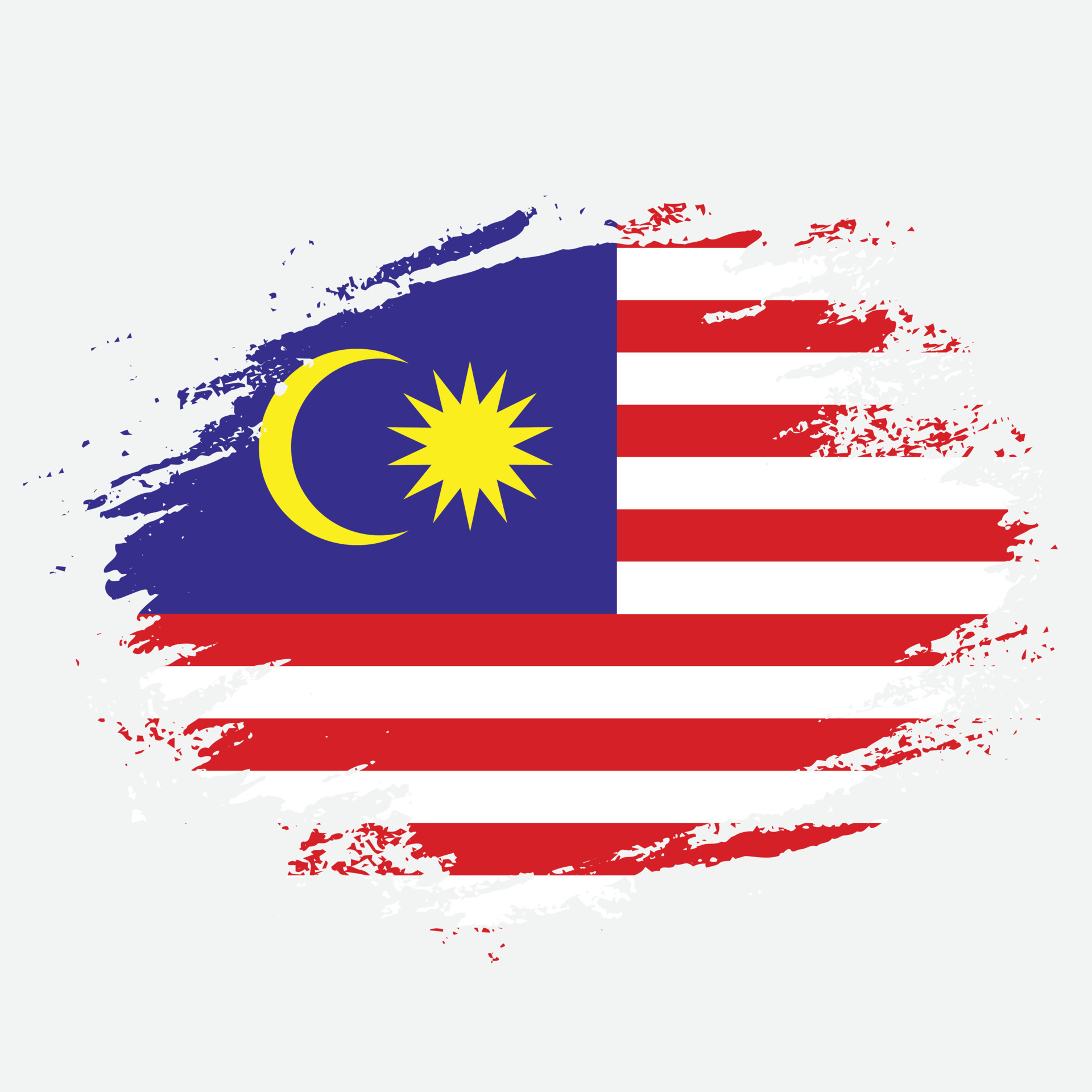 Malaysia splash flag vector background 14424376 Vector Art at Vecteezy
