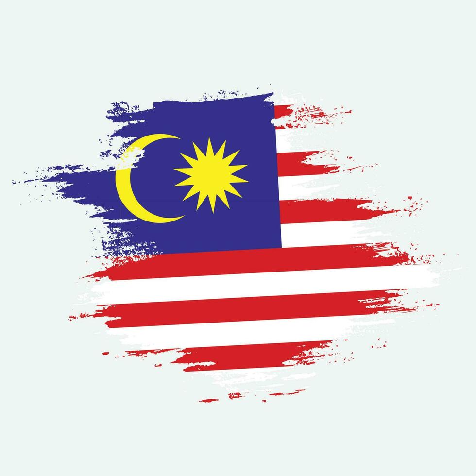 fondo de vector de bandera de salpicadura de malasia