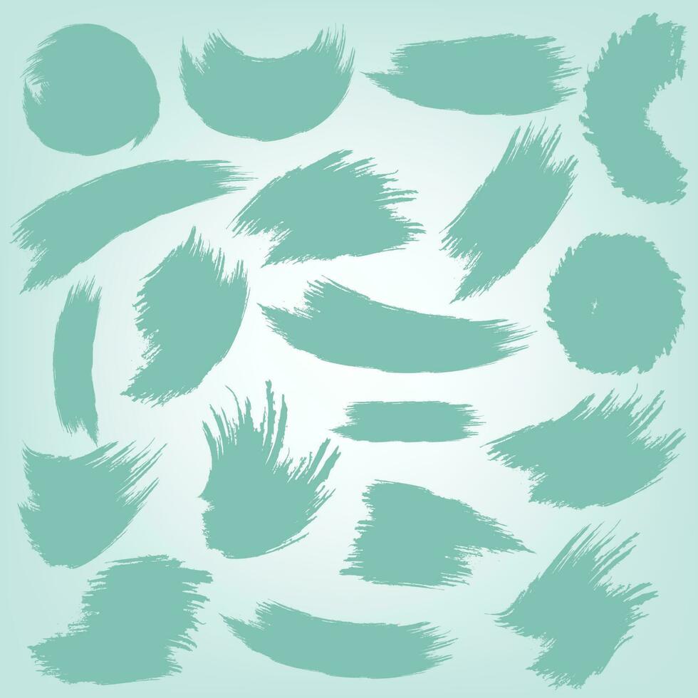 Blue color splash background collection vector