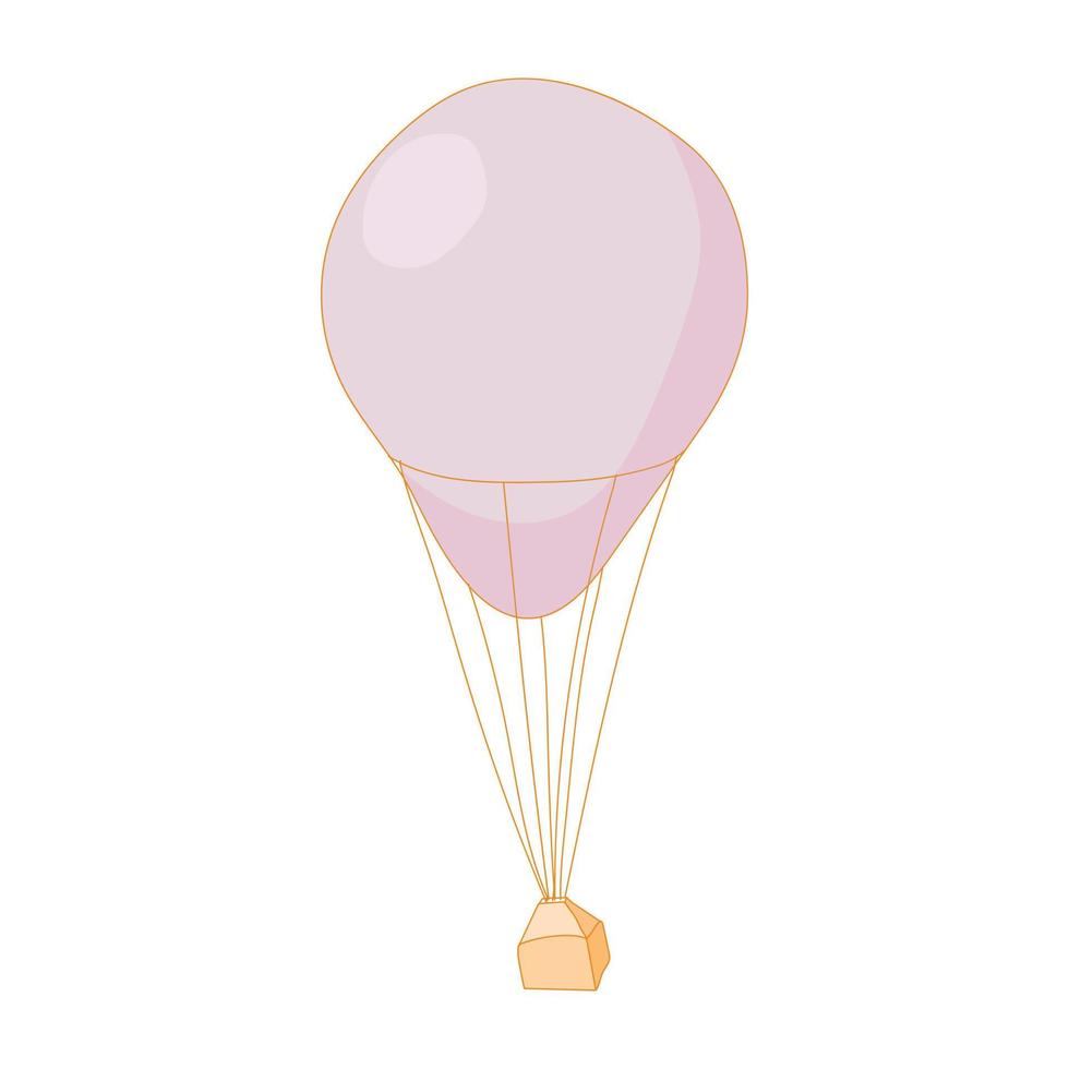 Parachute icon in cartoon style vector