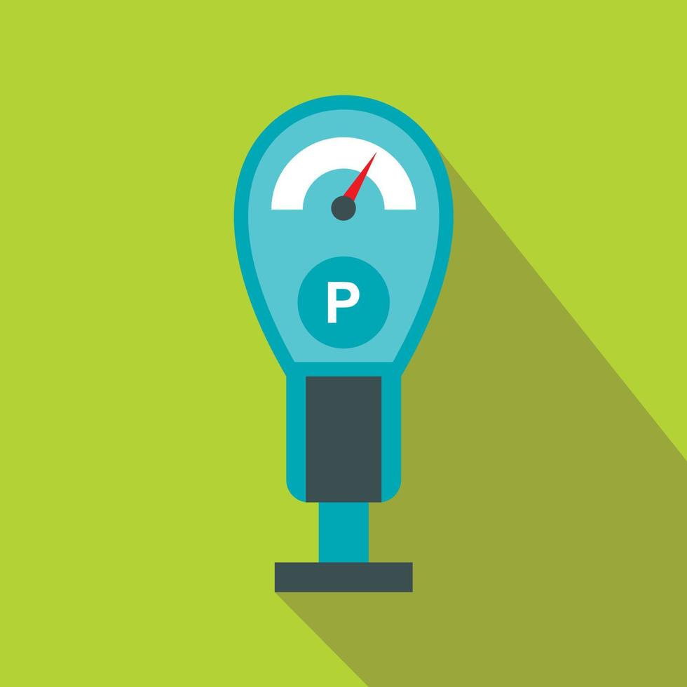 Parking meters icon in flat style vector