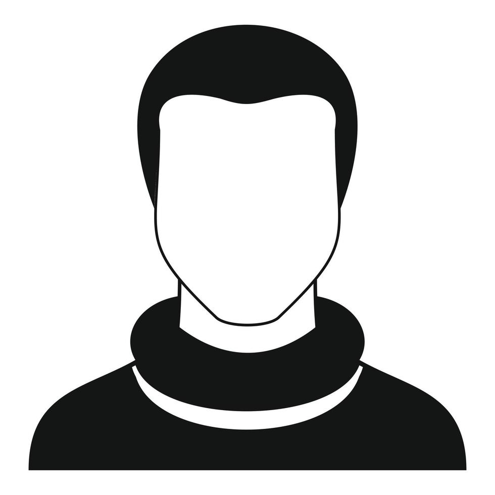 Man avatar icon vector simple