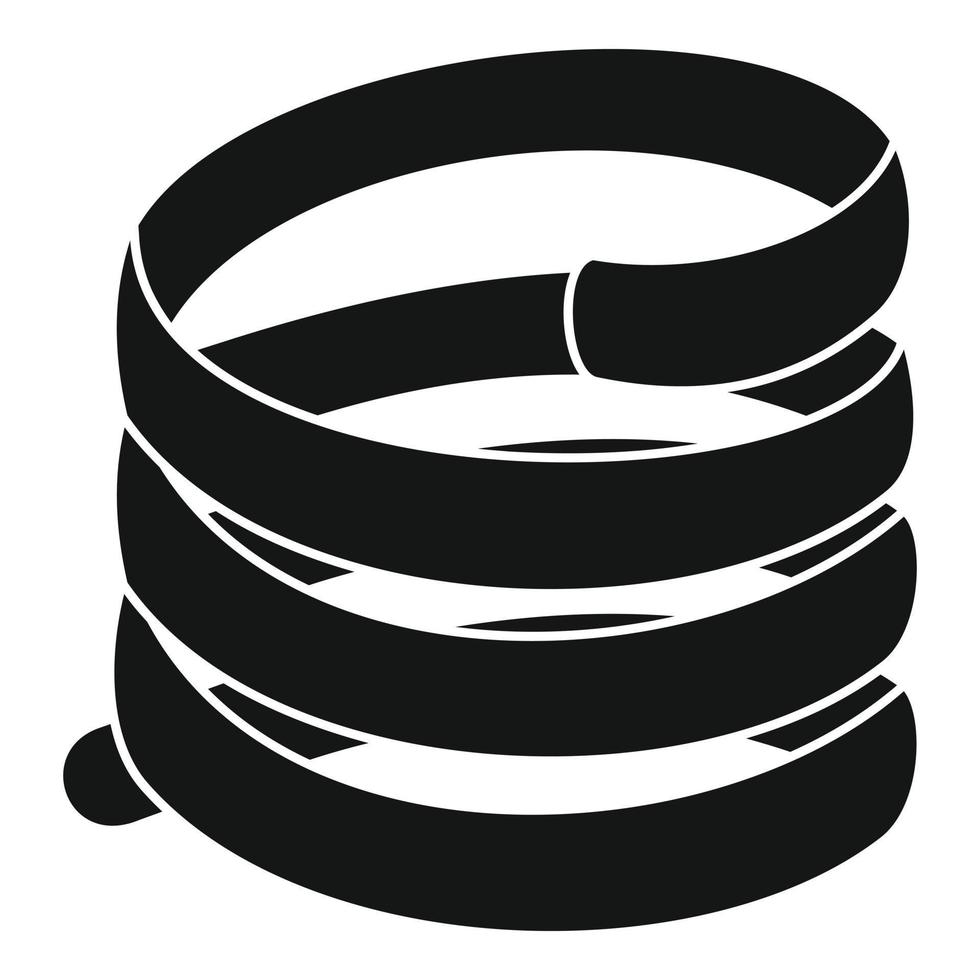 Industrial spring icon, simple style vector