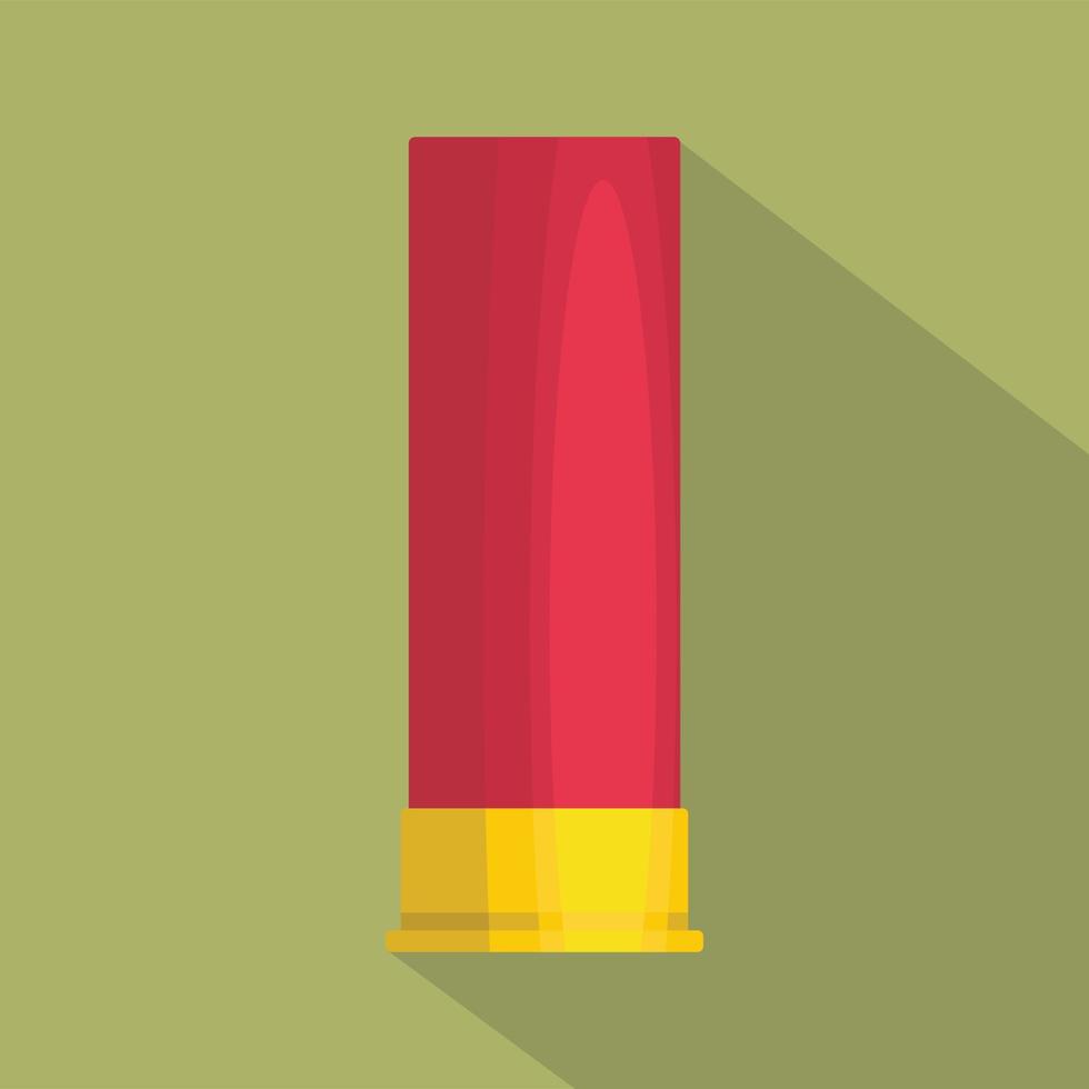 Large cartridge icon, flat style vector