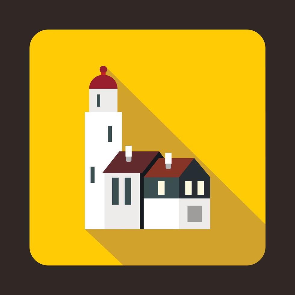 Houses icon, flat style vector