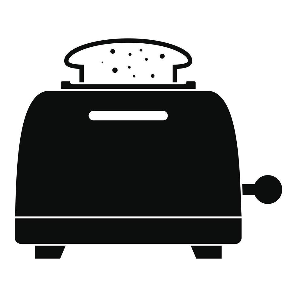 icono de tostadora de pan, estilo simple vector