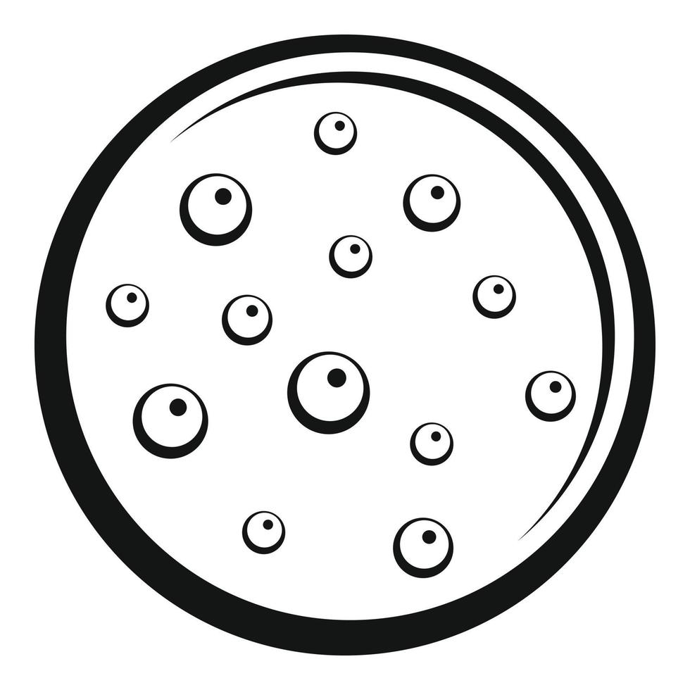 icono de galleta dulce, estilo simple vector