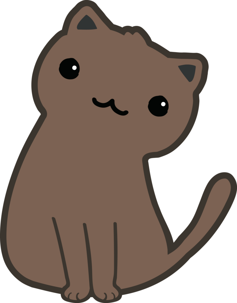 personnage de dessin animé de chat png