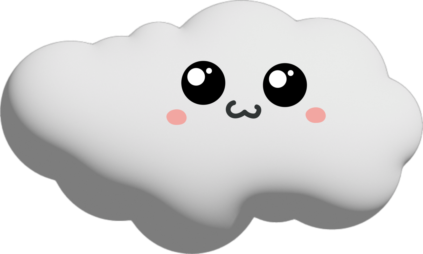 vit moln tecknad serie karaktär beskärning png