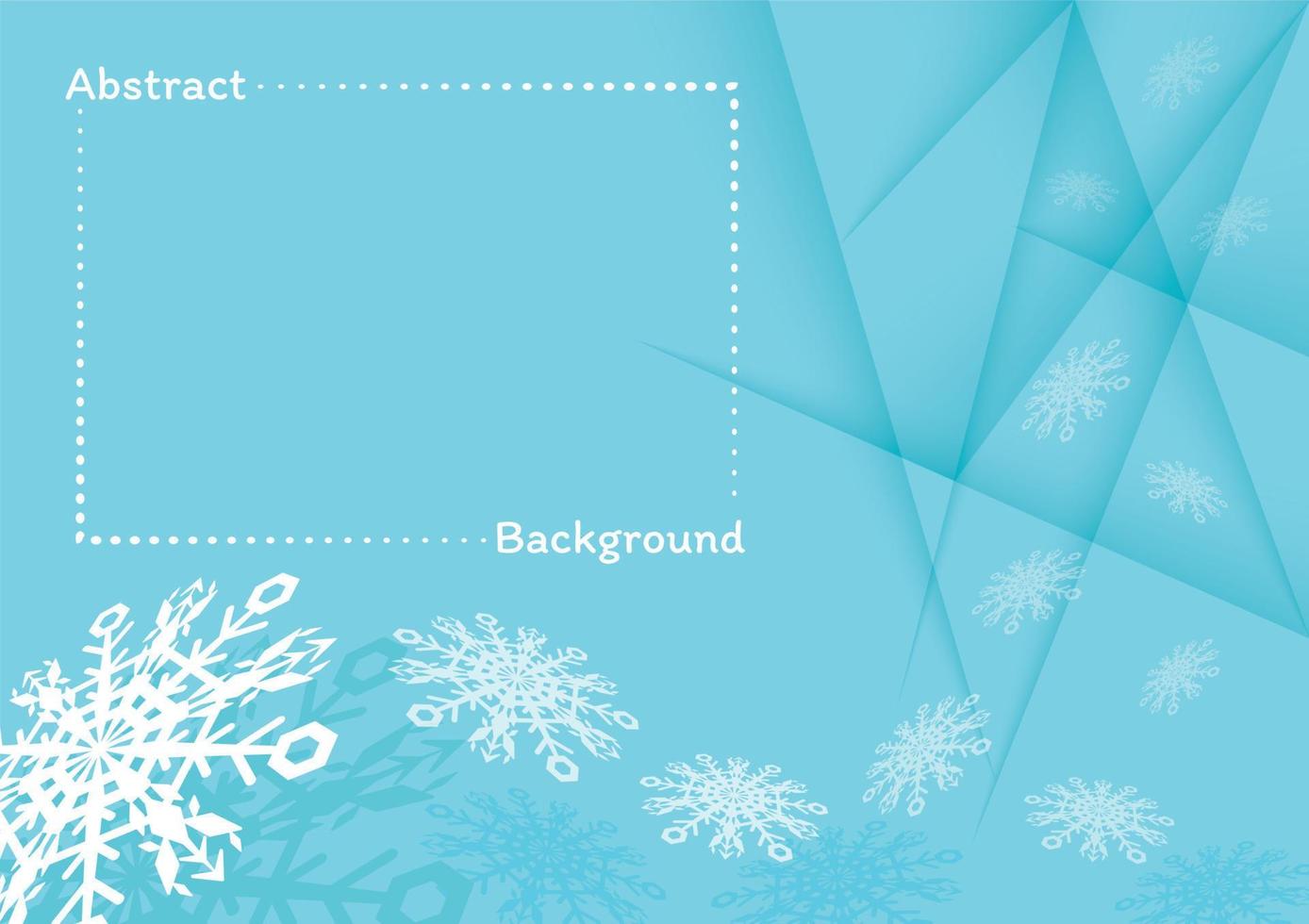 Abstract Background, White snowflakes paper cut, on a blue background, vector illustrations.